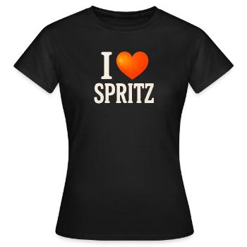 I Love Spritz Party  - Frauen T-Shirt - Schwarz - Vorne - AI Model Female 172 dark (172cm)