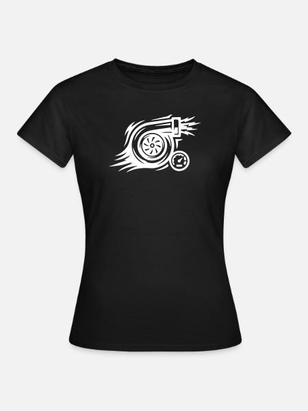 Turbo Boost Tuning Symbol - Frauen T-Shirt - Schwarz