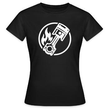 Symbole d’accord - T-shirt Femme - noir - Devant - AI Model Female 172 dark (172cm)