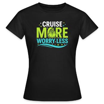 Cruising Granny, Grandma On Deck, - Women's T-Shirt - black - Front - AI Model Female 172 dark (172cm)