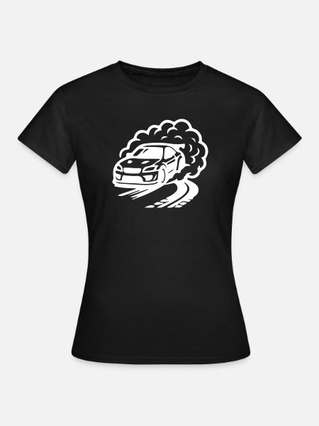 Auto Driften Symbol - Frauen T-Shirt - Schwarz
