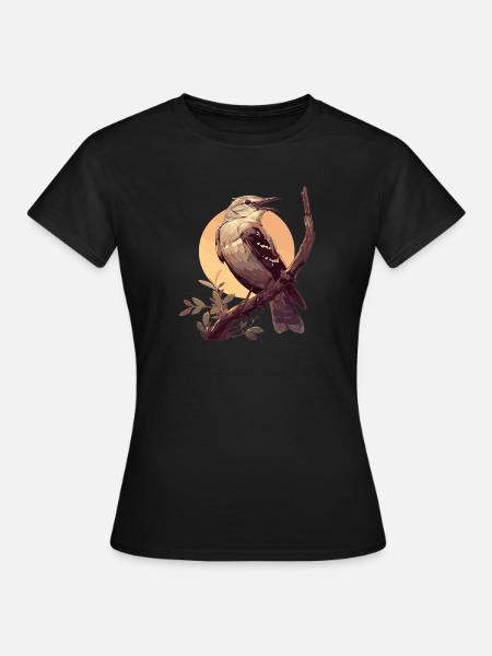 Spottdrosseln Spottdrossel - Frauen T-Shirt - Schwarz