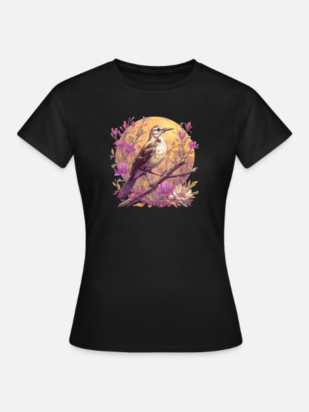 Spottdrosseln Spottdrossel - Frauen T-Shirt - Schwarz