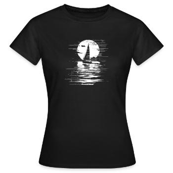 Croquis de navigation - T-shirt Femme - noir - Devant - AI Model Female 172 dark (172cm)