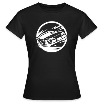Course automobile Course automobile Course automobile - T-shirt Femme - noir - Devant - AI Model Female 172 dark (172cm)