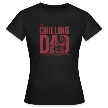 Papa détendu Chemise de papa détendue - T-shirt Femme - noir - Devant - AI Model Female 172 dark (172cm)
