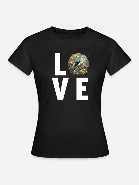 Spottdrosseln Spottdrossel - Frauen T-Shirt - Schwarz