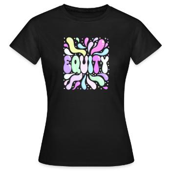 Equality Bright Pastel Party - Women's T-Shirt - black - Front - AI Model Female 172 dark (172cm)