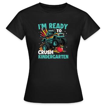 Bereit, Kindergarten-Pre-K-Absolvent zu meistern - Frauen T-Shirt - Schwarz - Vorne - AI Model Female 172 dark (172cm)