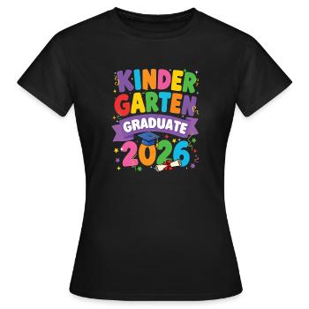 Kindergarten Graduate 2026 Class Grad - Women's T-Shirt - black - Front - AI Model Female 172 dark (172cm)