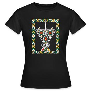 Jewels of Kabylia - Women's T-Shirt - black - Front - AI Model Female 172 dark (172cm)
