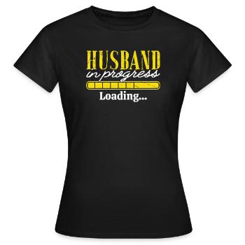Mari en cours de chargement graphique Mariage Enterrement de vie de garçon - T-shirt Femme - noir - Devant - AI Model Female 172 dark (172cm)
