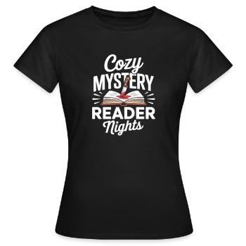 Meurtre, Crime, Thriller, Livres, Lecteurs, Suspense - T-shirt Femme - noir - Devant - AI Model Female 172 dark (172cm)