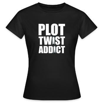 Krimi Roman Thriller Leser Bücherwurm - Frauen T-Shirt - Schwarz - Vorne - AI Model Female 172 dark (172cm)