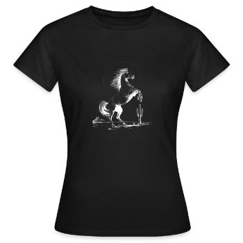 Étalon du Halo du Désert - T-shirt Femme - noir - Devant - AI Model Female 172 dark (172cm)