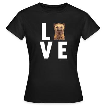 La mangouste de la mangouste - T-shirt Femme - noir - Devant - AI Model Female 172 dark (172cm)