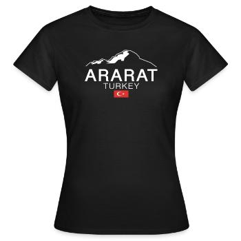Turkey Ararat Mountain Gift - Women's T-Shirt - black - Front - AI Model Female 172 dark (172cm)