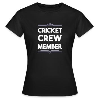Équipe de cricket - T-shirt Femme - noir - Devant - AI Model Female 172 dark (172cm)