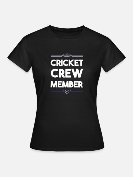 Cricket Crew - Frauen T-Shirt - Schwarz