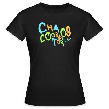 Chaos Coordinator Lustig Titel Eltern Lehrer Logo - Frauen T-Shirt - Schwarz - Vorne - AI Model Female 172 dark (172cm)