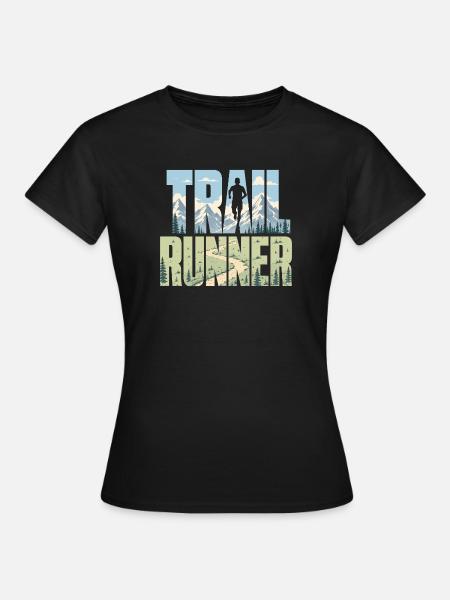 Trailrunner - Frauen T-Shirt - Schwarz