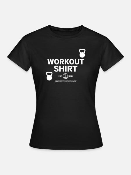 Workout Shirt - Frauen T-Shirt - Schwarz