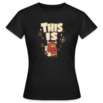 C’est n’importe quoi - T-shirt Femme - noir - Devant - AI Model Female 172 dark (172cm)