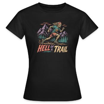 Course sur sentier - Un sacré sentier - T-shirt Femme - noir - Devant - AI Model Female 172 dark (172cm)