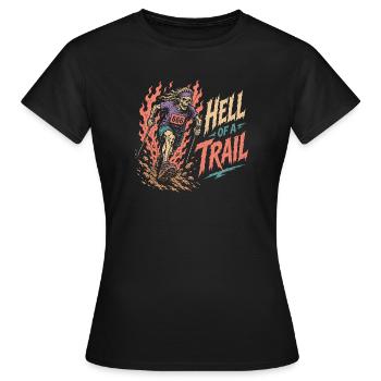 Course sur sentier - Un sacré sentier - T-shirt Femme - noir - Devant - AI Model Female 172 dark (172cm)