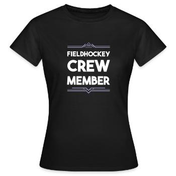 Équipe de hockey sur gazon - T-shirt Femme - noir - Devant - AI Model Female 172 dark (172cm)