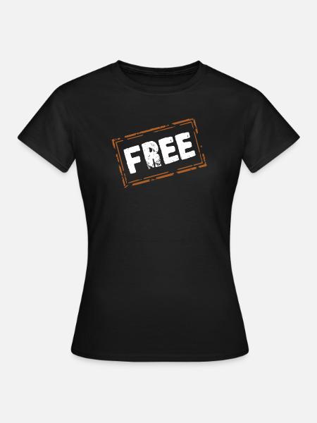 Free - Frauen T-Shirt - Schwarz