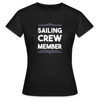 Équipage de navigation - T-shirt Femme - noir - Devant - AI Model Female 172 dark (172cm)