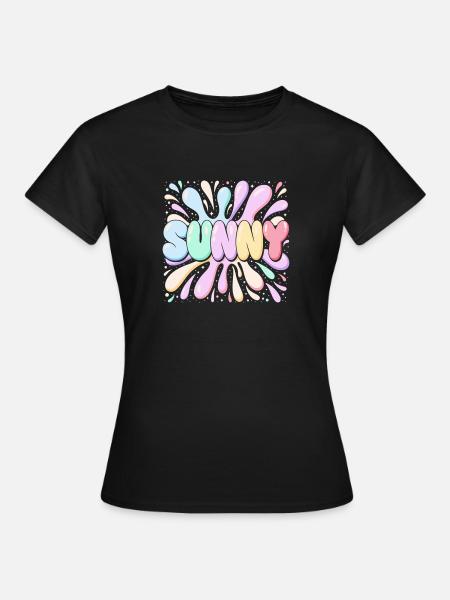 Bubble Platzt SUNNY - Frauen T-Shirt - Schwarz