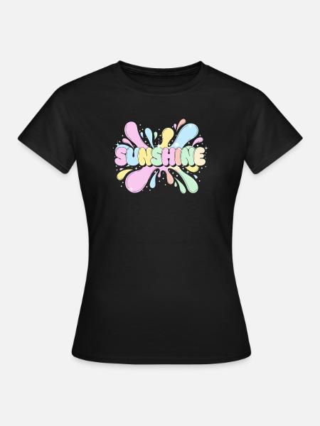 Sunshine Splash - Frauen T-Shirt - Schwarz