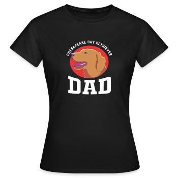 Chesapeake Bay Retriever - Frauen T-Shirt - Schwarz - Vorne - AI Model Female 172 dark (172cm)