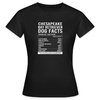 Retriever de la baie de Chesapeake - T-shirt Femme - noir - Devant - AI Model Female 172 dark (172cm)