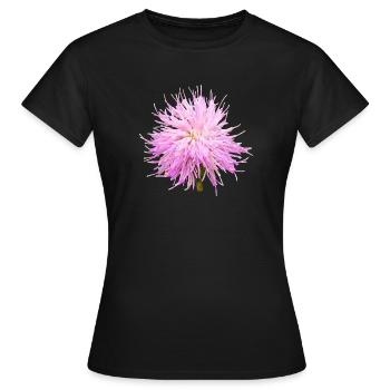 Vintage_Scottish_Thistle_Flower_for_Nature_Love - Frauen T-Shirt - Schwarz - Vorne - AI Model Female 172 dark (172cm)