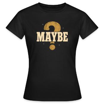 Agnostique mais fatigué drôle drôle d’agnostique cadeau - T-shirt Femme - noir - Devant - AI Model Female 172 dark (172cm)