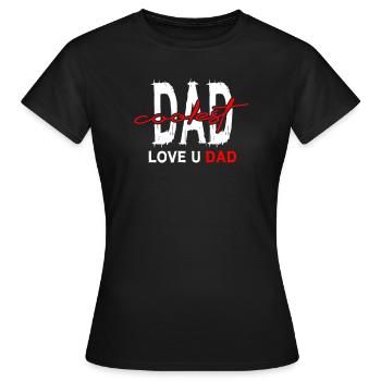 Dad_Coolest_Love_You_Dad - T-shirt Femme - noir - Devant - AI Model Female 172 dark (172cm)