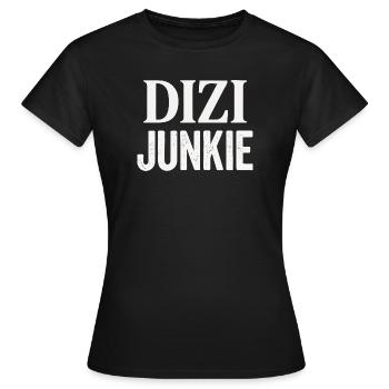 Dizi Junkie - T-shirt Femme - noir - Devant - AI Model Female 172 dark (172cm)