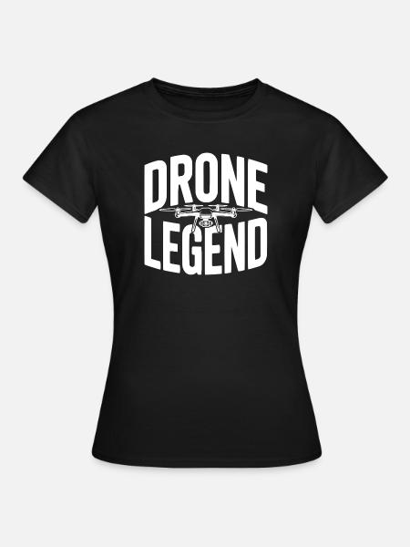 Drohnenlegende - Frauen T-Shirt - Schwarz