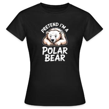Dictons des ours polaires Drôle d’ours polaires - T-shirt Femme - noir - Devant - AI Model Female 172 dark (172cm)