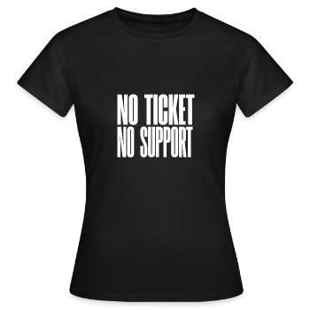 Systemadministrator Support Technischer Support - Frauen T-Shirt - Schwarz - Vorne - AI Model Female 172 dark (172cm)