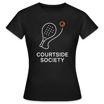 Société de pagaie au bord du terrain - T-shirt Femme - noir - Devant - AI Model Female 172 dark (172cm)