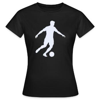 fussball_sport - Frauen T-Shirt - Schwarz - Vorne - AI Model Female 172 dark (172cm)