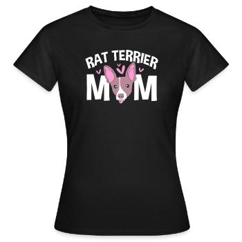 Rat Terrier - Frauen T-Shirt - Schwarz - Vorne - AI Model Female 172 dark (172cm)
