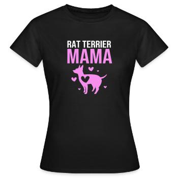 Rat Terrier - Frauen T-Shirt - Schwarz - Vorne - AI Model Female 172 dark (172cm)