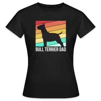 Bull terrier - T-shirt Femme - noir - Devant - AI Model Female 172 dark (172cm)