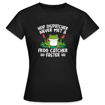 Attrapeur de grenouilles, répartiteur de houblon n’a jamais rencontré de receveur - T-shirt Femme - noir - Devant - AI Model Female 172 dark (172cm)