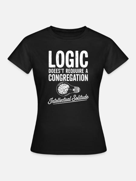 Intellektuelle Einsamkeit Glühbirne - Frauen T-Shirt - Schwarz